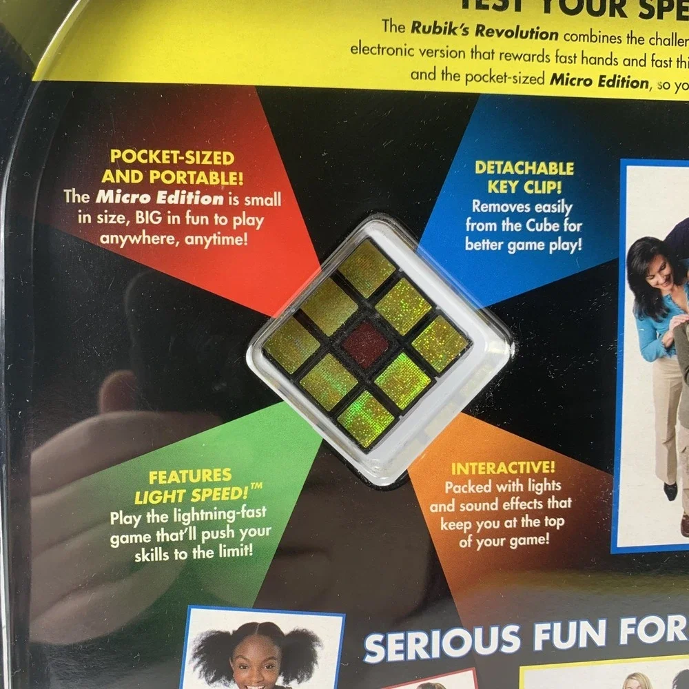 Rubik's Revolution With Micro Edition Electronic Keychain Game New In‎ Box 2007